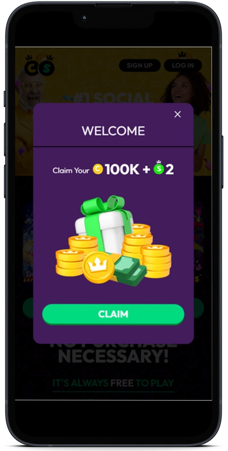 CrownCoins Welcome bonus offer